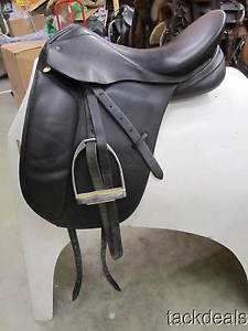 Schleese EAS Special Plus 17 1/2" MW Dressage Saddle Dabbs Fittings Used