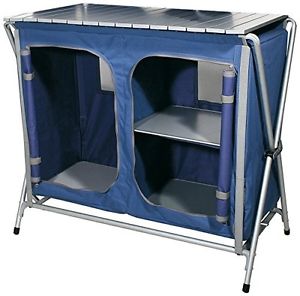 Ferrino Plus Quick Kitchen Cupboard Folding Camping, Blue. Huge Saving