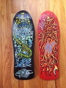 Santa Cruz Jason Jessee 30 F*ing years Neptune & Sungod skateboard deck set NOS