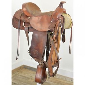 Used 15.5" All Around Roping Saddle by Circle Y Saddlery Code: U155CIRCLEYALLAR