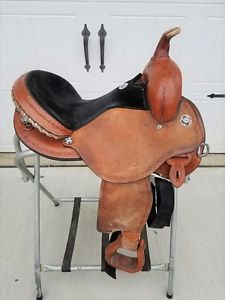 15" Circle Y  Kenny Harlow Flex 2 Tree Barrel Racing Saddle, Beautiful!