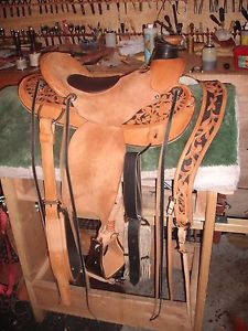 Western Saddle/ Custom Made in Montana.  Excellent condition.