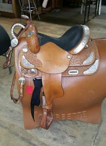 TEX TAN BROWN WESTERN SADDLE 14" AQHA collection