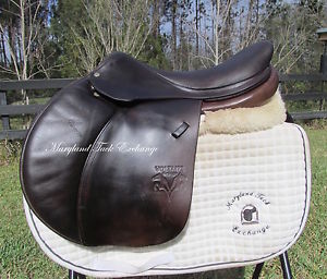 18" VOLTAIRE PALM BEACH close contact jumping saddle 3A flaps- great price