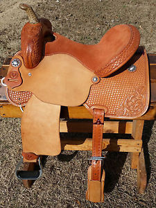 15" Hawkwood Saddlery Barrel Racing Saddle - Made in Texas