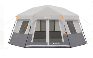 Ozark Trail 8-Person Instant Hexagon Cabin Tent  Easy 2 minute setup no assembly