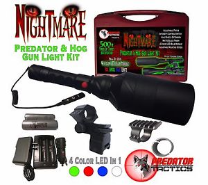 Predator Tactics Nightmare Gun-Mountable Night Hunting Light 4-Color #97430