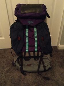 RARE VTG Dana Design Direct Hiking Internal Frame Purple Backpack Size M
