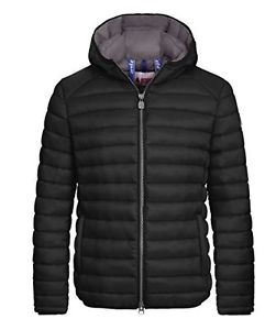 Black/Dark grey939 (TG. Small) INVICTA Giubbino Cappuccio, Giacca Uomo, Black/