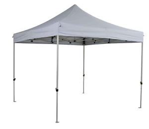 New Oztrail Deluxe Gazebo 3x3 Portable Heavy Duty Frame & Canopy With Bag White