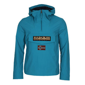 Nuovo Da Uomo Napapijri Foresta Pluviale Giacca - Estate Blu Mare