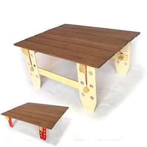Lightweight folding outdoor table for a compact ultra-light table low style 300g