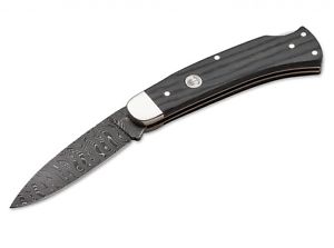 Böker Fellow Classic Damast Taschenmesser Outdoormesser Jagdmesser Messer Hunter