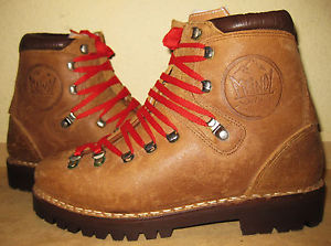Meindl UK 8 EU 42 Wanderstiefel zwiegenähte Bergschuhe Vintage Leder TOP! #1676
