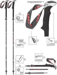 LEKI Trekkingstöcke Wanderstöcke Faltstöcke »Micro Vario Carbon« NEU