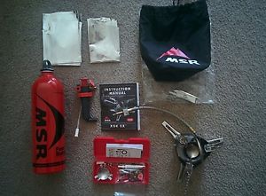 MSR XGK EX Stove, 885 ml Fuel Bottle, additional Expedition Service Kit.