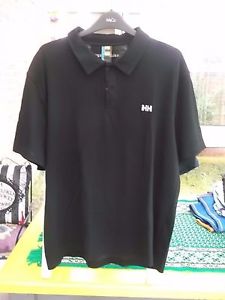 black short sleeve polo top from helly hansen - size xl