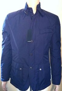 NUOVO CON ETICHETTA Ralph Lauren Tech Moto Sport Cappotto Giacca Blu 44" Nera