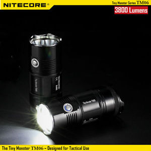Nitecore TM06 4x XM-L2 U2 3800Lumens Tactical LED Flashlight