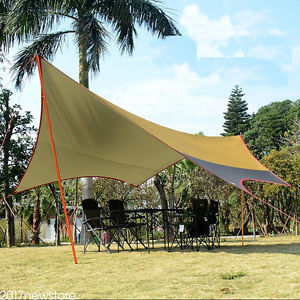 NEW Waterproof UV Awning Camping Tent Large Shelter Beach Tent Outdoor