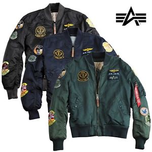Alpha Industries Giacca Uomo MA-1 Pilota Bombergiacca Bomber S M L XL XXL 3XL