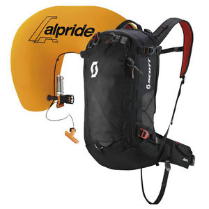 SAC AIRBAG SCOTT PACK AIR FREE AP 24 KIT BLACK/BURNT ORANGE MODELE 2016/2017