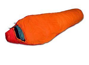 Bertoni Polar Lite 50 Mummy Sleeping Bag, Orange/Red/Grey. Shipping is Free