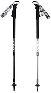 Leki Carbon Lite Trekking Stick - Black, 100-135 cm. Delivery is Free