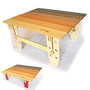 Lightweight folding outdoor table for a compact ultra-light table low style 300g