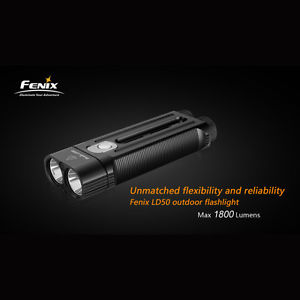 Fenix LD50 2*Cree XM-L2(U2) 1800 Lumens 5-Mode LED Flashlight