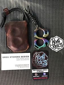 KOCH TOOLS SOLO 2.1 RAINBOW TITANIUM W/ LEATHER SLEEVE