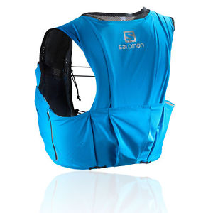 Salomon S-Lab Sense Ultra 8 Set Unisex Blue Running Backpack Bag Vest Pack