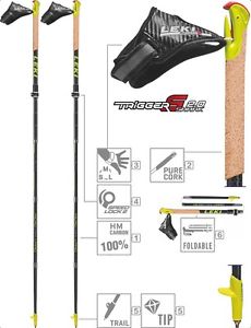 LEKI Trail Running Faltstöcke Stöcke »Micro Trail Vario« GELB