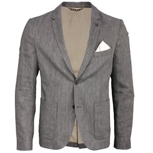 BOSS Orange Uomo Tempo Libero Giacca da uomo grigio antracite A disegni Bask BS