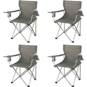 10 Person 2 Room Instant Cabin Tent Regular Folding Arm Chairs Set of 4 Bundle