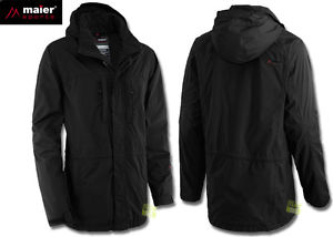 Maier Sports Uomo Giaccia Outdoor Tecnica 220004 LANGEOOG nero nuovo