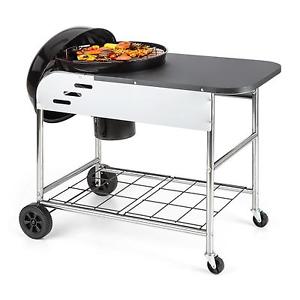 Barbecue au charbon bois Klarstein Meatpacker XXL BBQ Grill Smoker Ø 54cm acier