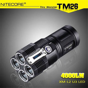 NiteCore TM26 4x XM-L2 U3 4000LM LED Flashlight 2015