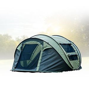 FiveJoy Instant 4-Person Pop Up Tent - Set Up in Lightning Speed Easy Fol... New