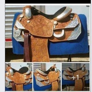 SHOWMAN Western Show Saddle 16"