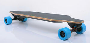 1200W brushless motor electric skateboard with remote controller-blue wheels
