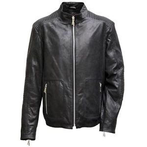 Giacca di pelle - LOPEZ In Uomo Vero cuoio nappa agnello nero