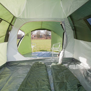 skandika Vastervik 4 Person Man Dome Camping Tent 5000mm Column Green Awning New