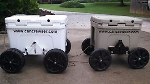Can Crewser Cooler Caddy wheels beach rolling cooler for Yeti Igloo coleman etc