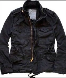 nuovo con etichetta da uomo Ralph Lauren Bandiera Nera Field Jacket Taglia S