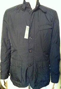 NUOVO CON ETICHETTA Ralph Lauren Tech Moto Sport Cappotto Giacca Nera Nero 42R"