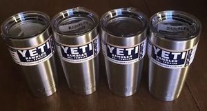 Lot Of 20 Yeti 20oz.Rambler Tumbler - 18/8 Stainless Steel