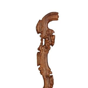 Trekking Poles Wooden Cane Walking Sticks Hand Carved Hiking Gear Anti-Cracking