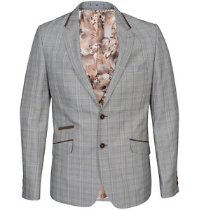 Guide London Veste Blazer Avec Inclinées poches JK3091Branded à carreaux blazer