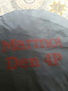 marmot den 4P tent. light use great shape.
